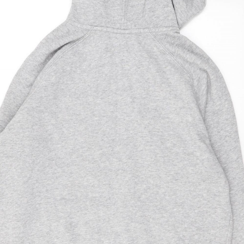 New Balance Mens Grey Cotton Pullover Hoodie Size L