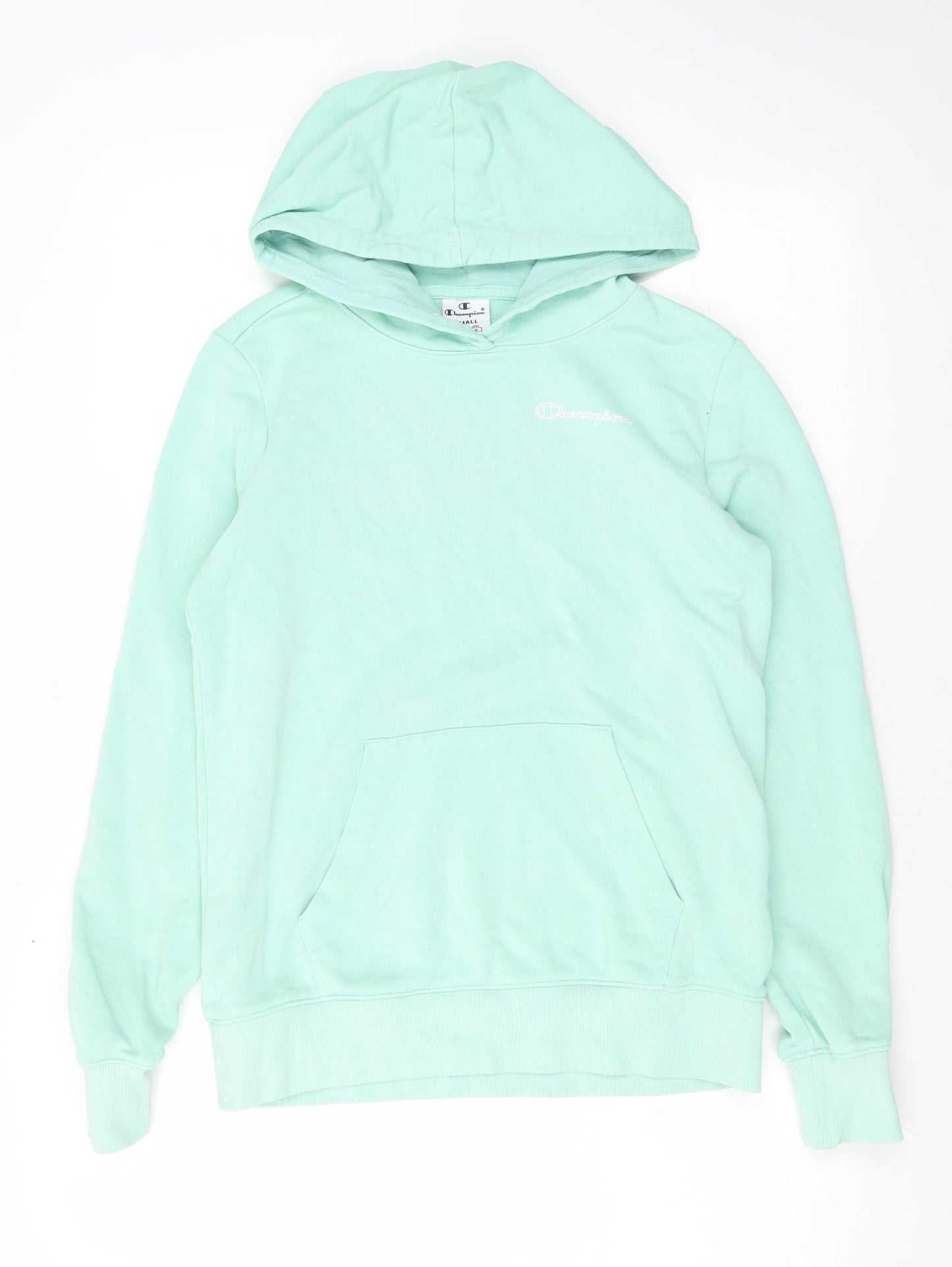 Champion Womens Green Cotton Pullover Hoodie Size S Pullover
