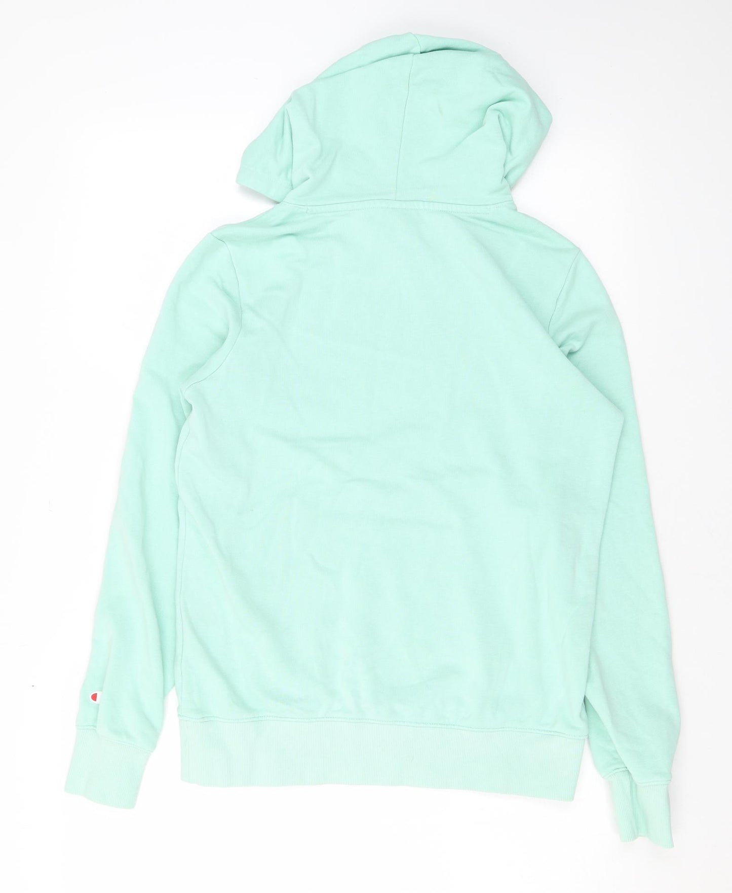 Champion Womens Green Cotton Pullover Hoodie Size S Pullover