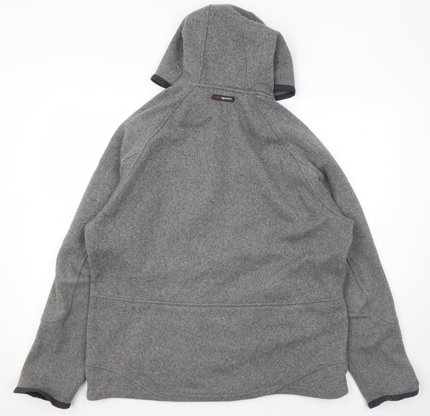 NEXT Mens Grey Polyester Full Zip Hoodie Size XL
