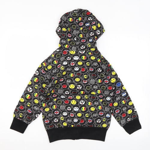 Bubble Boys Multicoloured Geometric Polyester Full Zip Hoodie Size 6 Years Zip