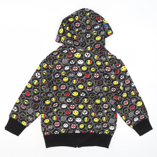 Bubble Boys Multicoloured Geometric Polyester Full Zip Hoodie Size 6 Years Zip