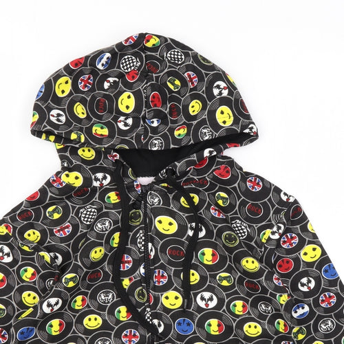 Bubble Boys Multicoloured Geometric Polyester Full Zip Hoodie Size 6 Years Zip