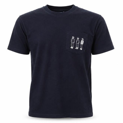 MPlayground Mens Blue Cotton T-Shirt Size M Round Neck