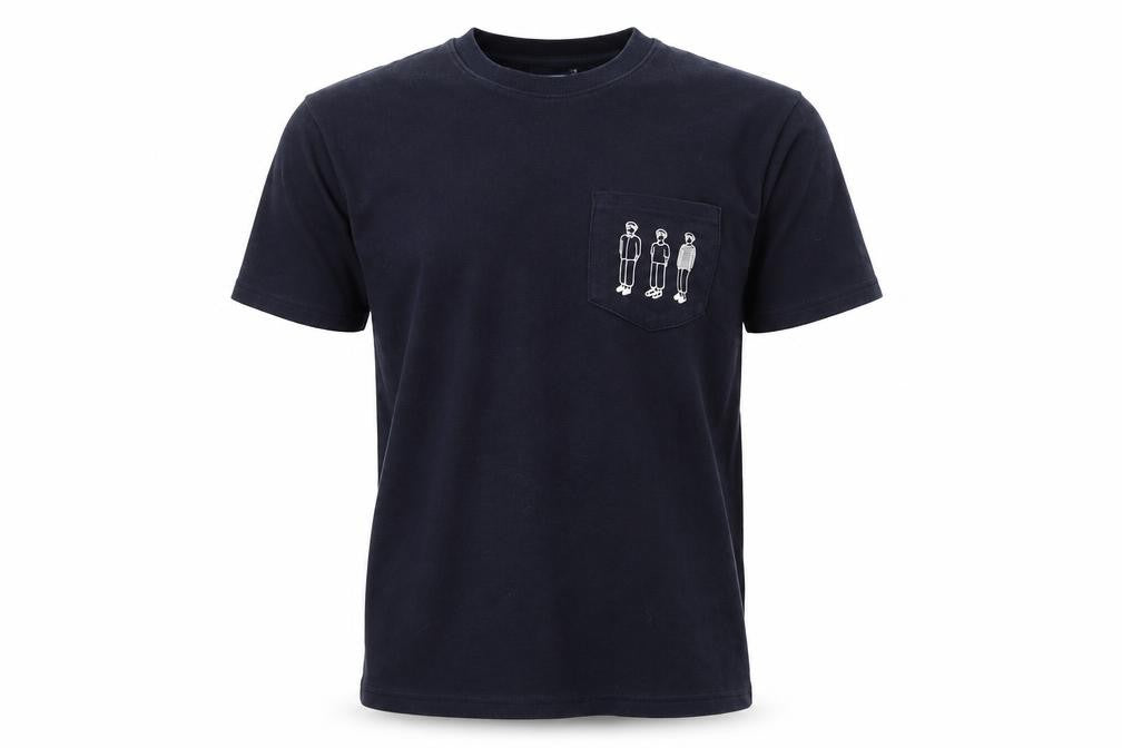 MPlayground Mens Blue Cotton T-Shirt Size M Round Neck