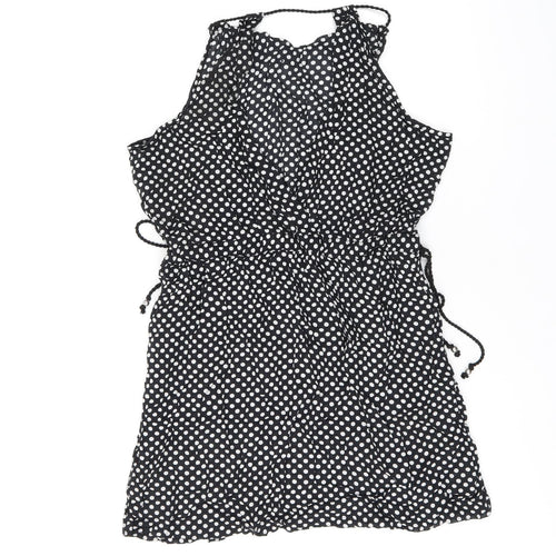 NEXT Womens Black Polka Dot Modal Cover Up Size 6