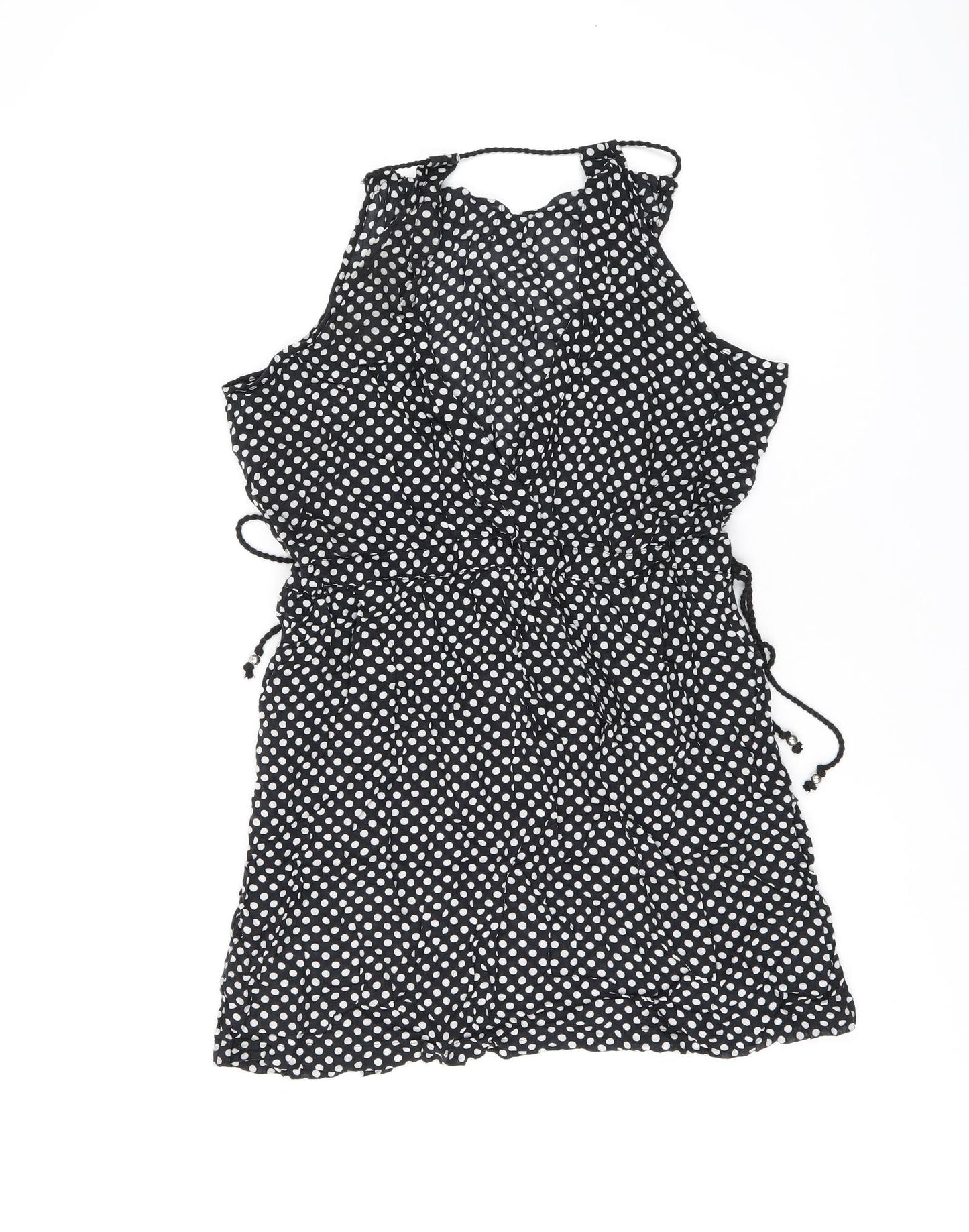 NEXT Womens Black Polka Dot Modal Cover Up Size 6