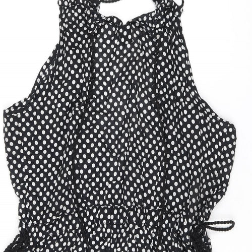 NEXT Womens Black Polka Dot Modal Cover Up Size 6