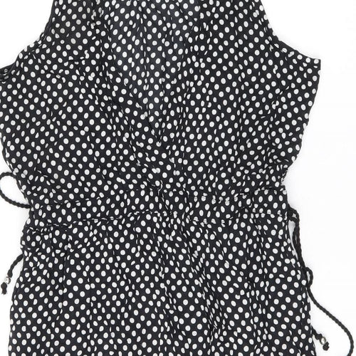 NEXT Womens Black Polka Dot Modal Cover Up Size 6