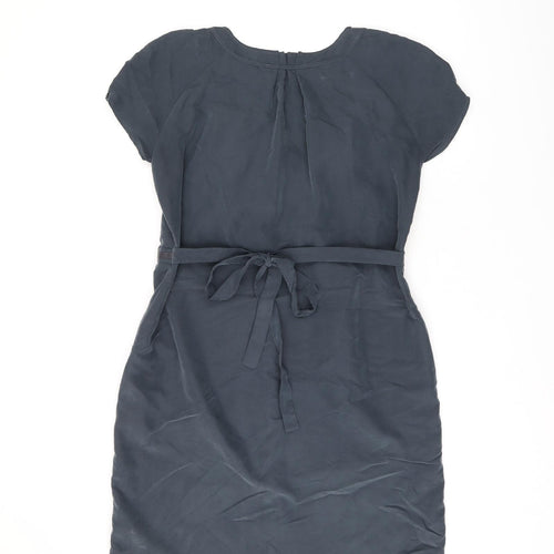 Pepperberry Womens Grey Modal Shift Size 14 Scoop Neck Button