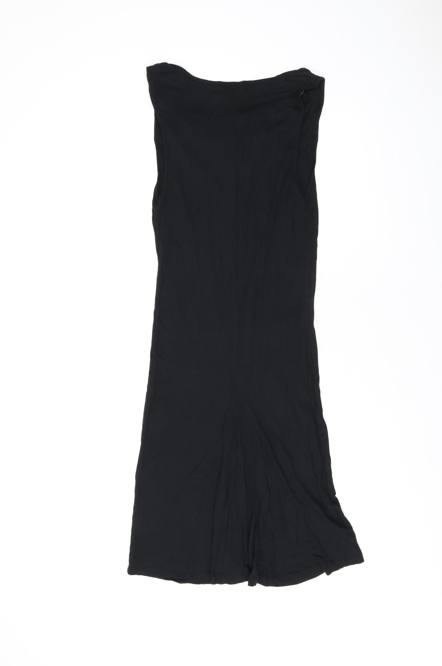 AllSaints Womens Black Polyester Bodycon Size 8 Cowl Neck Pullover