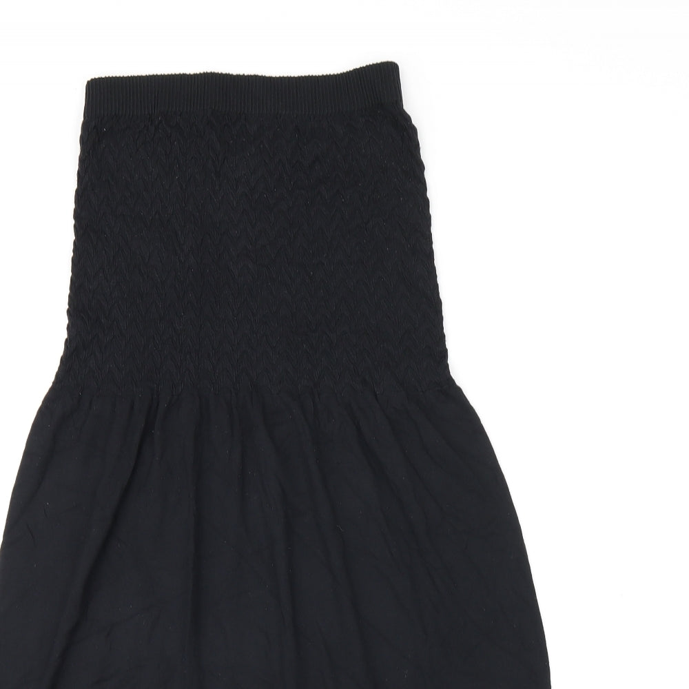 Ocean Club Womens Black Modal Mini Size 12 Off the Shoulder Pullover