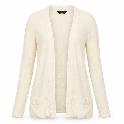 Miss Selfridge Womens Ivory V-Neck Polyester Cardigan Jumper Size 6