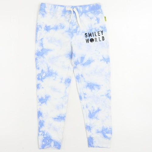 Marks and Spencer Girls Gold Solid Cotton Cami Pyjama Pants Size 6-7 Years Drawstring - Tie Dye
