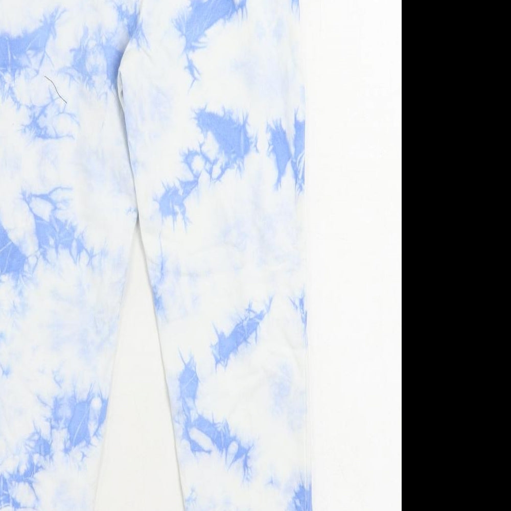 Marks and Spencer Girls Gold Solid Cotton Cami Pyjama Pants Size 6-7 Years Drawstring - Tie Dye
