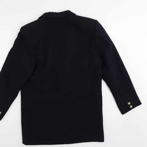 Hamells Womens Blue Jacket Blazer Size 10 Button