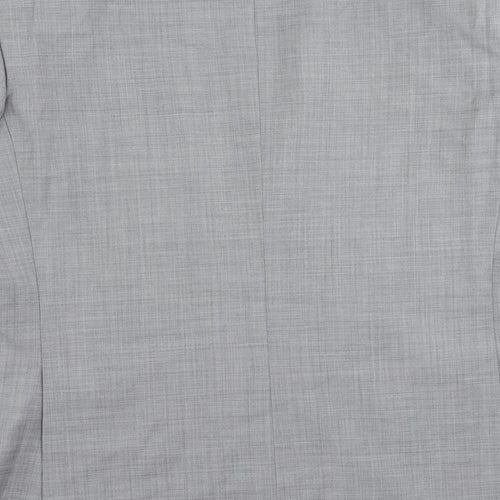 HeiLan Home Mens Grey Polyester Jacket Suit Jacket Size 42 Regular