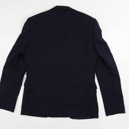 NEXT Mens Blue Wool Jacket Suit Jacket Size 42 Regular
