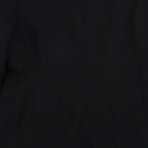 Essentials Womens Black Jacket Blazer Size 16 Button