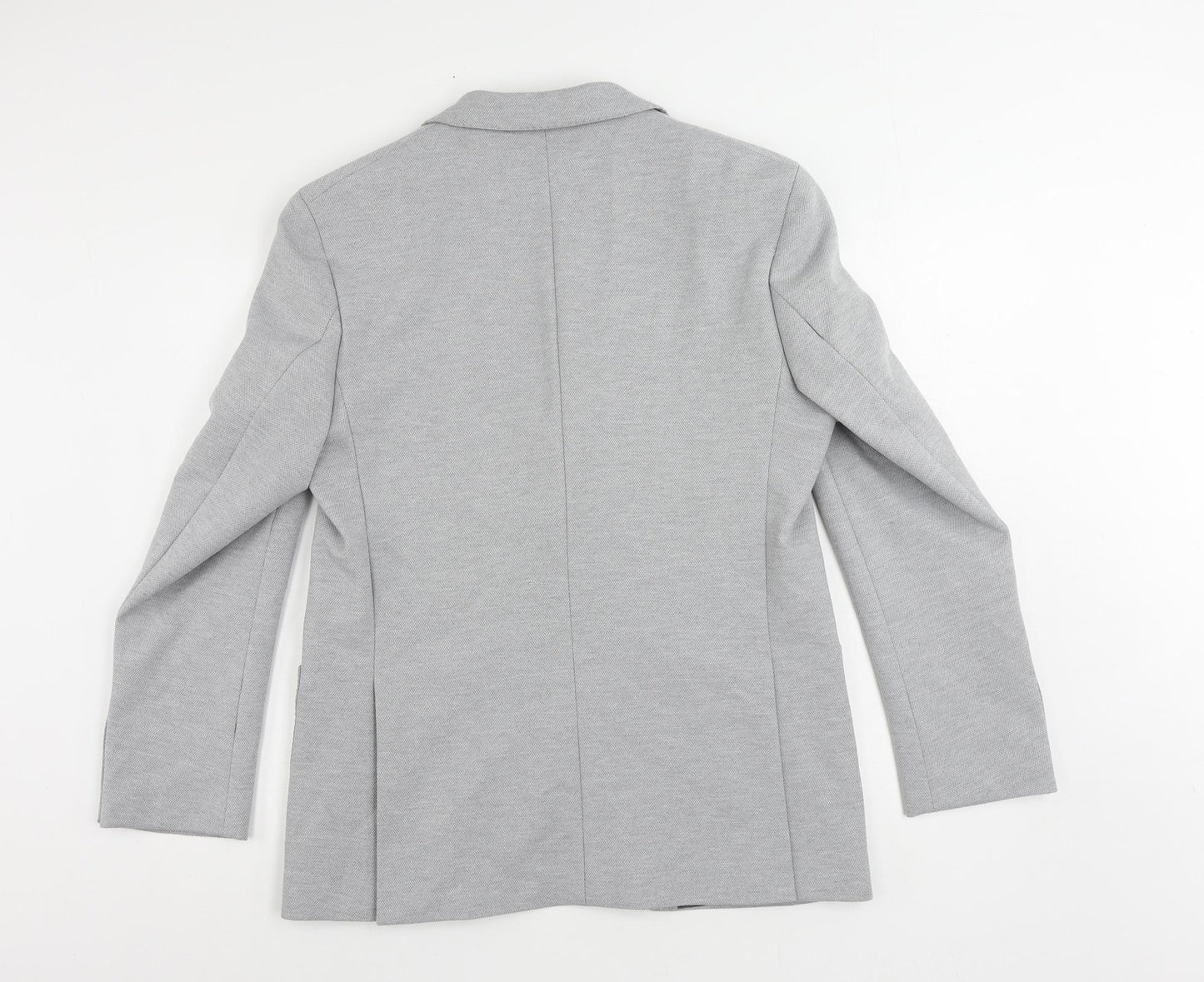 Marks and Spencer Mens Grey Polyamide Jacket Suit Jacket Size 40 Regular