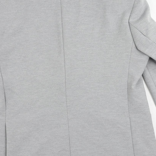 Marks and Spencer Mens Grey Polyamide Jacket Suit Jacket Size 40 Regular