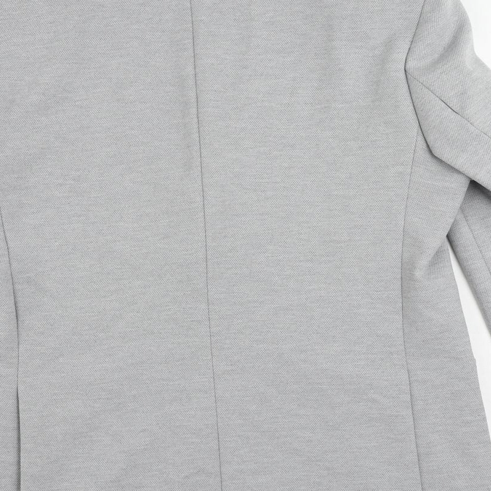 Marks and Spencer Mens Grey Polyamide Jacket Suit Jacket Size 40 Regular