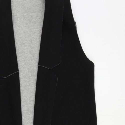 Marks and Spencer Womens Black Jacket Waistcoat Size S - Open