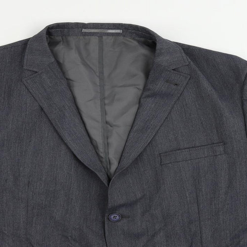 Autograph Mens Blue Polyester Jacket Blazer Size 44 Regular
