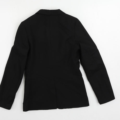 Marks and Spencer Boys Black Jacket Blazer Size 11-12 Years Button - School Wear