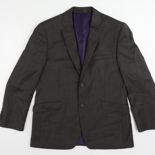Paul Costelloe Mens Grey Wool Jacket Suit Jacket Size 40 Regular