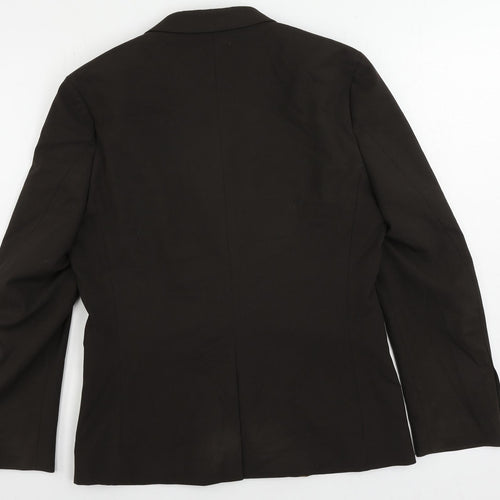 NEXT Mens Brown Polyester Jacket Suit Jacket Size 40 Regular