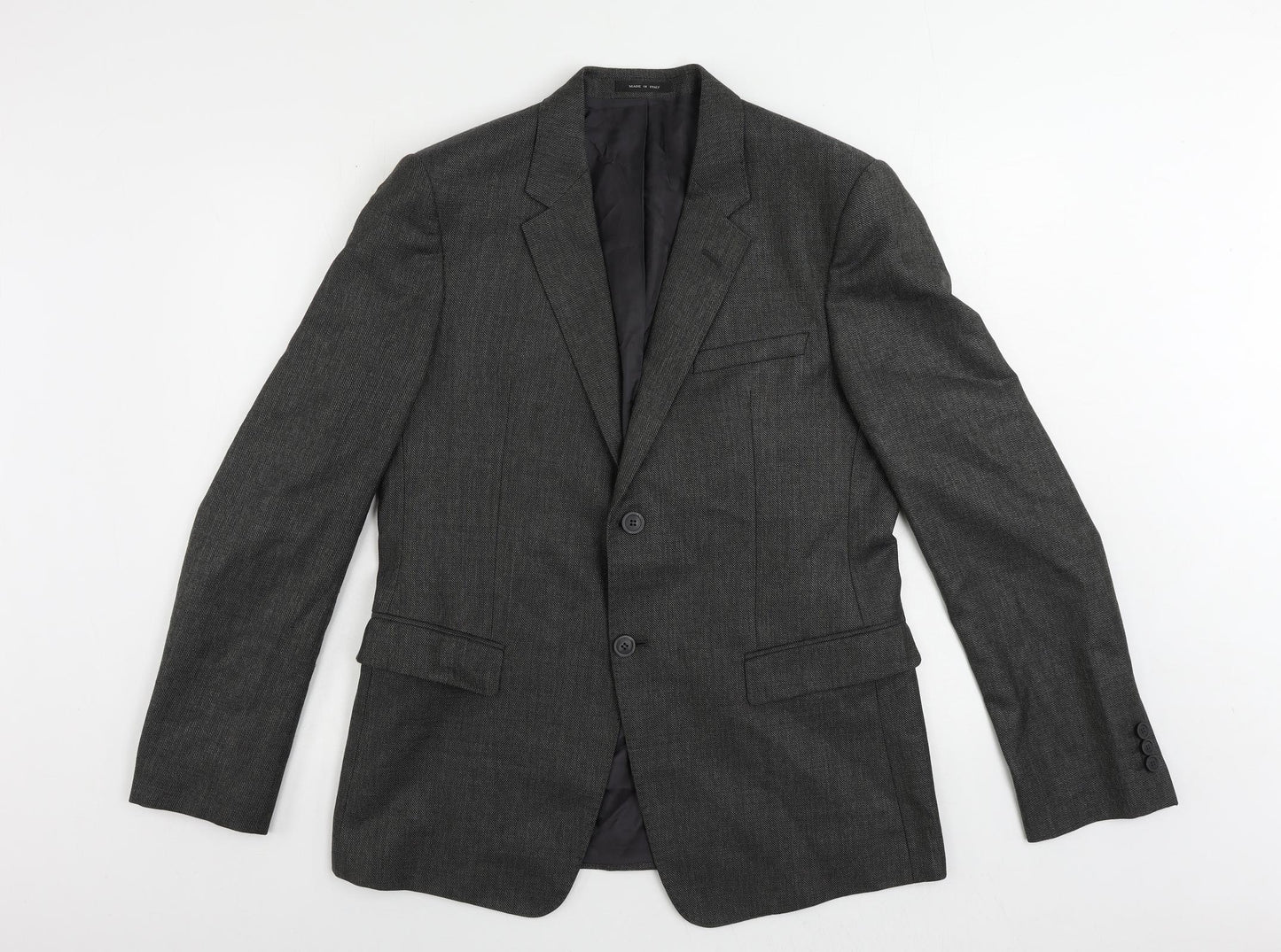 Emporio Armani Mens Grey Wool Jacket Suit Jacket Size 42 Regular