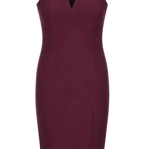 Miss Selfridge Womens Purple Polyester Pencil Dress Size 10 Off the Shoulder Pullover