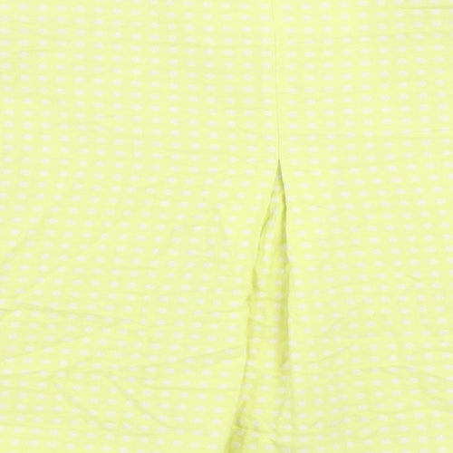 Debenhams Womens Yellow Polka Dot Jacket Blazer Size 10 Button
