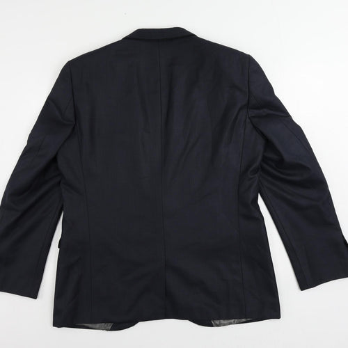 NEXT Mens Blue Polyester Jacket Suit Jacket Size 44 Regular