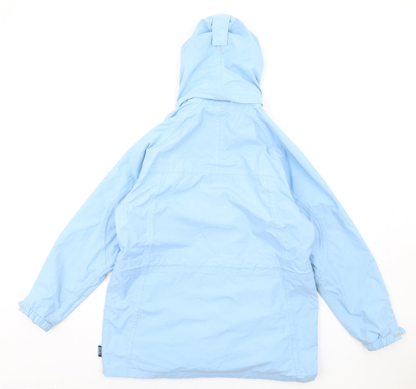 Regatta Womens Blue Rain Coat Coat Size 14 Zip