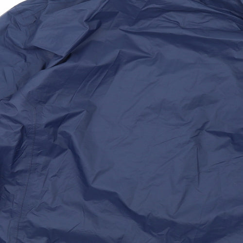 Karrimor Mens Blue Rain Coat Coat Size L Zip