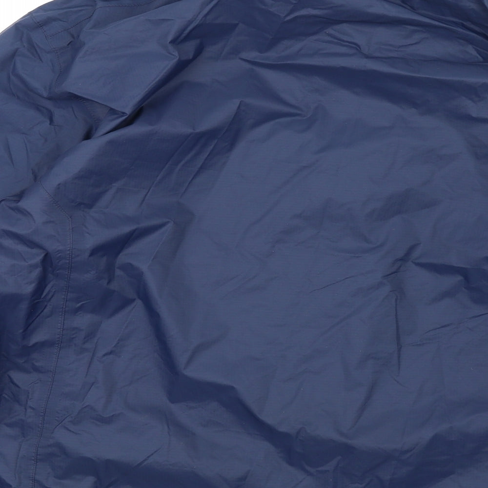 Karrimor Mens Blue Rain Coat Coat Size L Zip