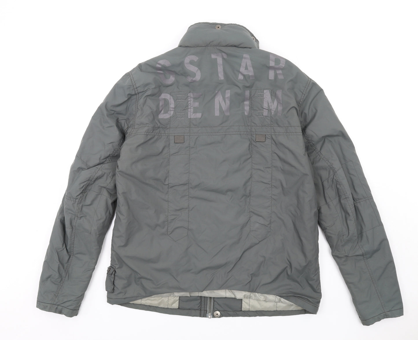 G-Star Mens Green Jacket Coat Size XL Zip