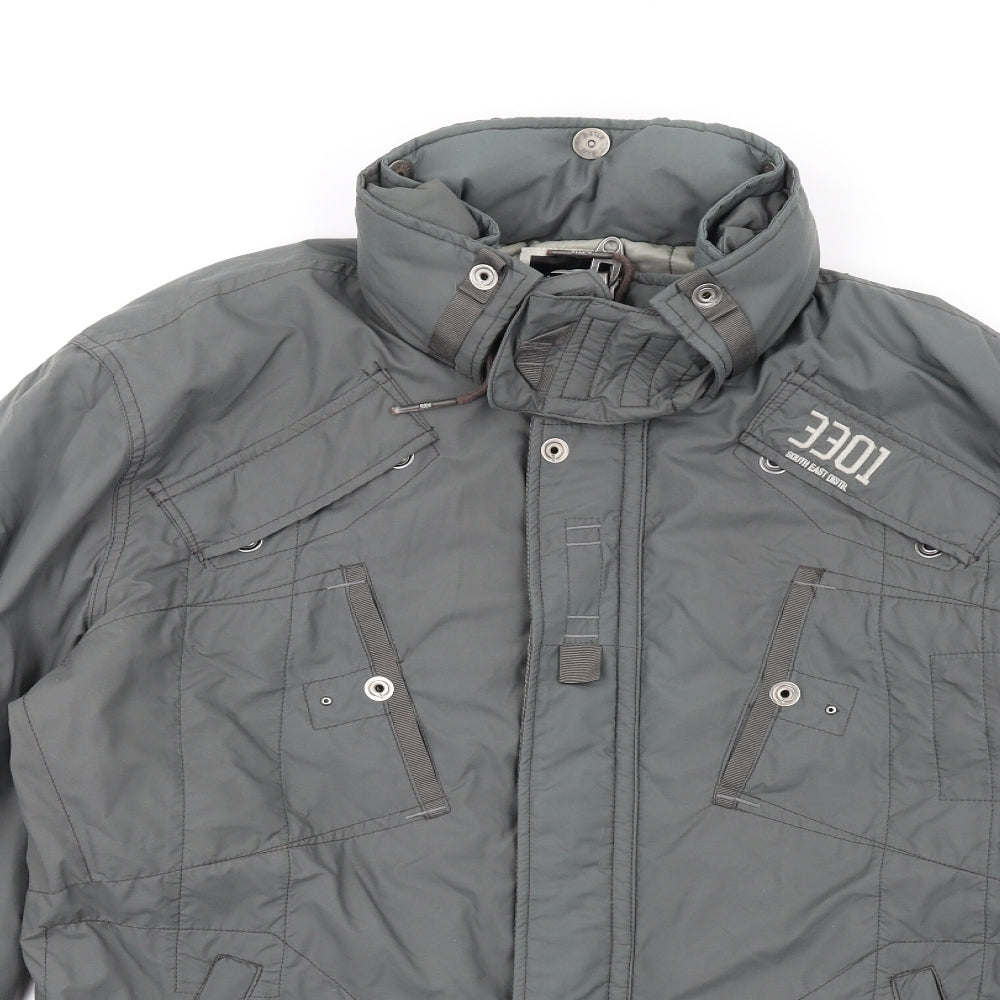 G-Star Mens Green Jacket Coat Size XL Zip