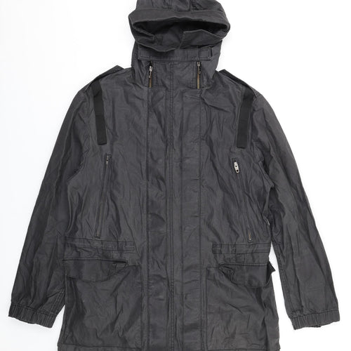 French Connection Womens Black Jacket Coat Size M Zip