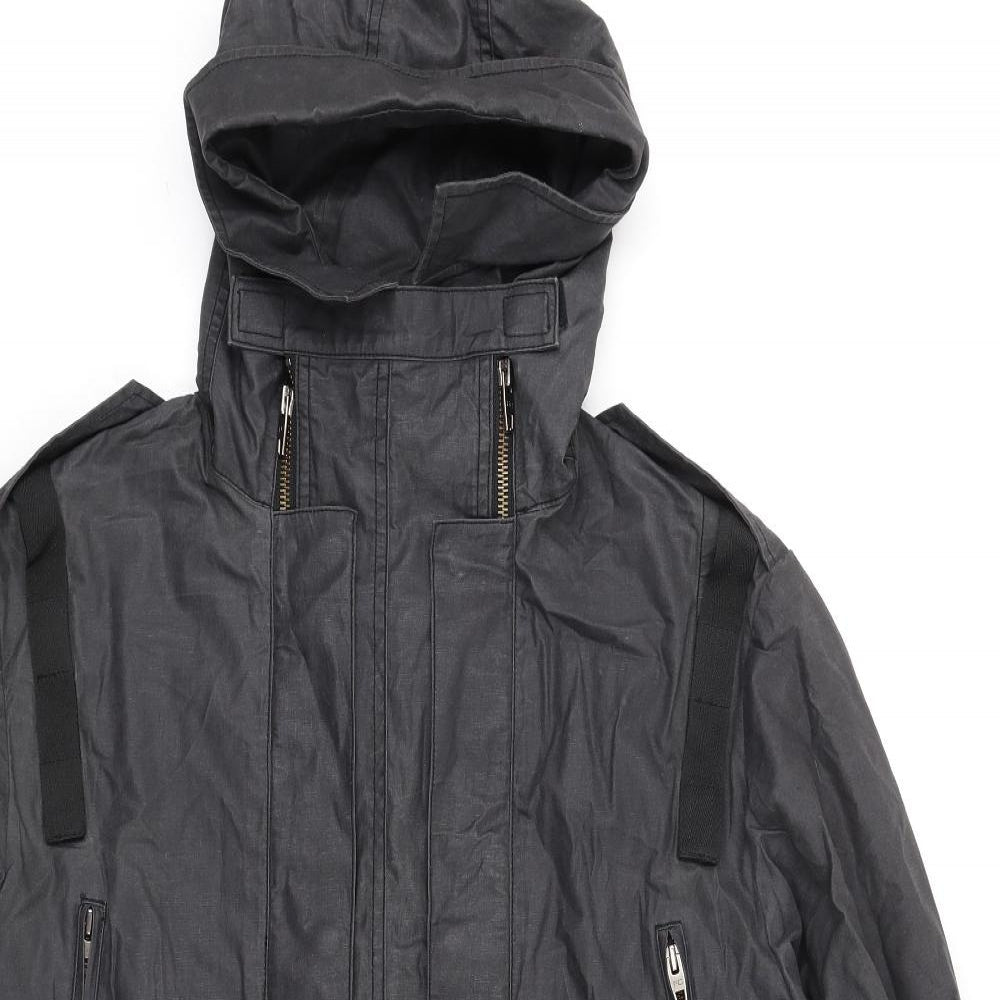 French Connection Womens Black Jacket Coat Size M Zip