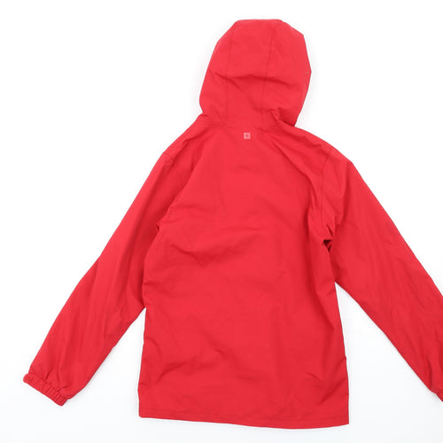 Mountain Warehouse Boys Red Rain Coat Coat Size 13 Years Zip