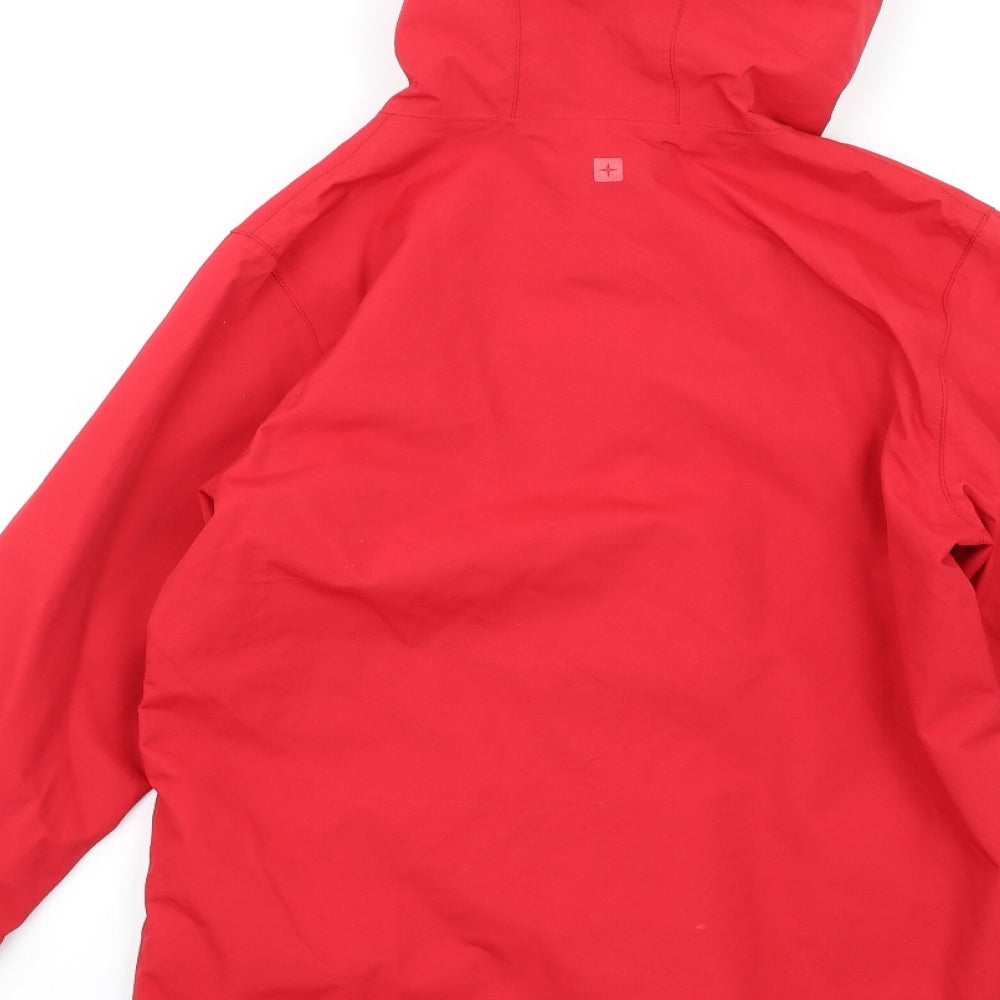 Mountain Warehouse Boys Red Rain Coat Coat Size 13 Years Zip