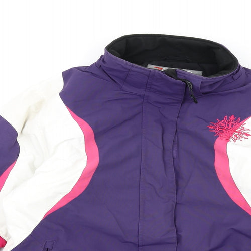 Parallel Womens Multicoloured Rain Coat Coat Size 12 Zip