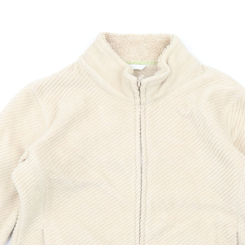 Marks and Spencer Womens Beige Jacket Size 10 Zip