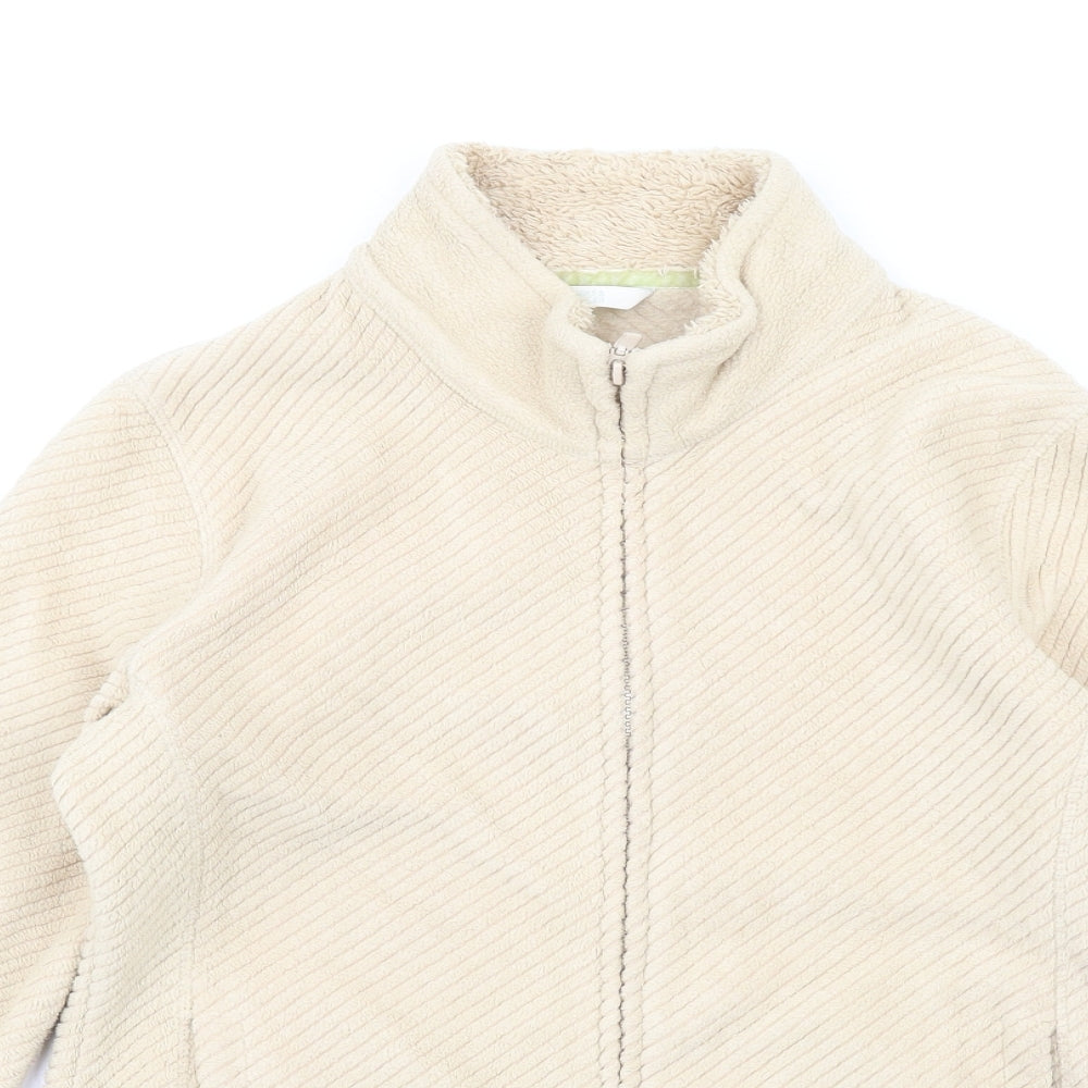Marks and Spencer Womens Beige Jacket Size 10 Zip