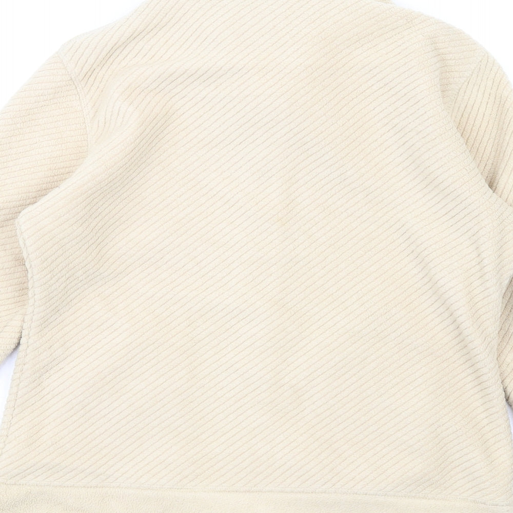 Marks and Spencer Womens Beige Jacket Size 10 Zip