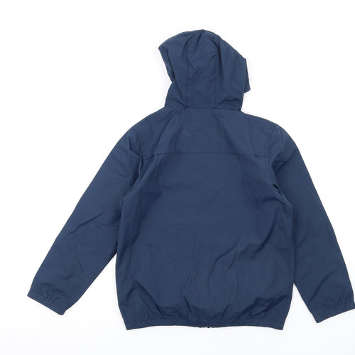 Manchester City FC Boys Blue Rain Coat Coat Size 12-13 Years Zip