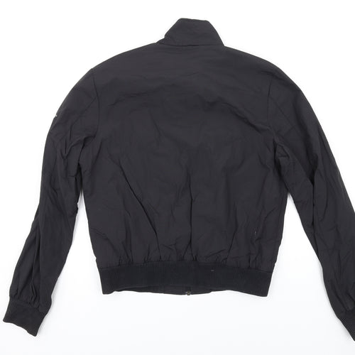 Timberland Mens Black Bomber Jacket Coat Size M Zip